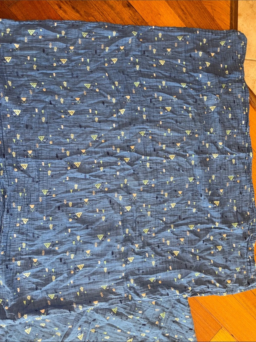 Cloud Island Muslin Swaddle Blankets Set of 3 Blue Pink 47x47